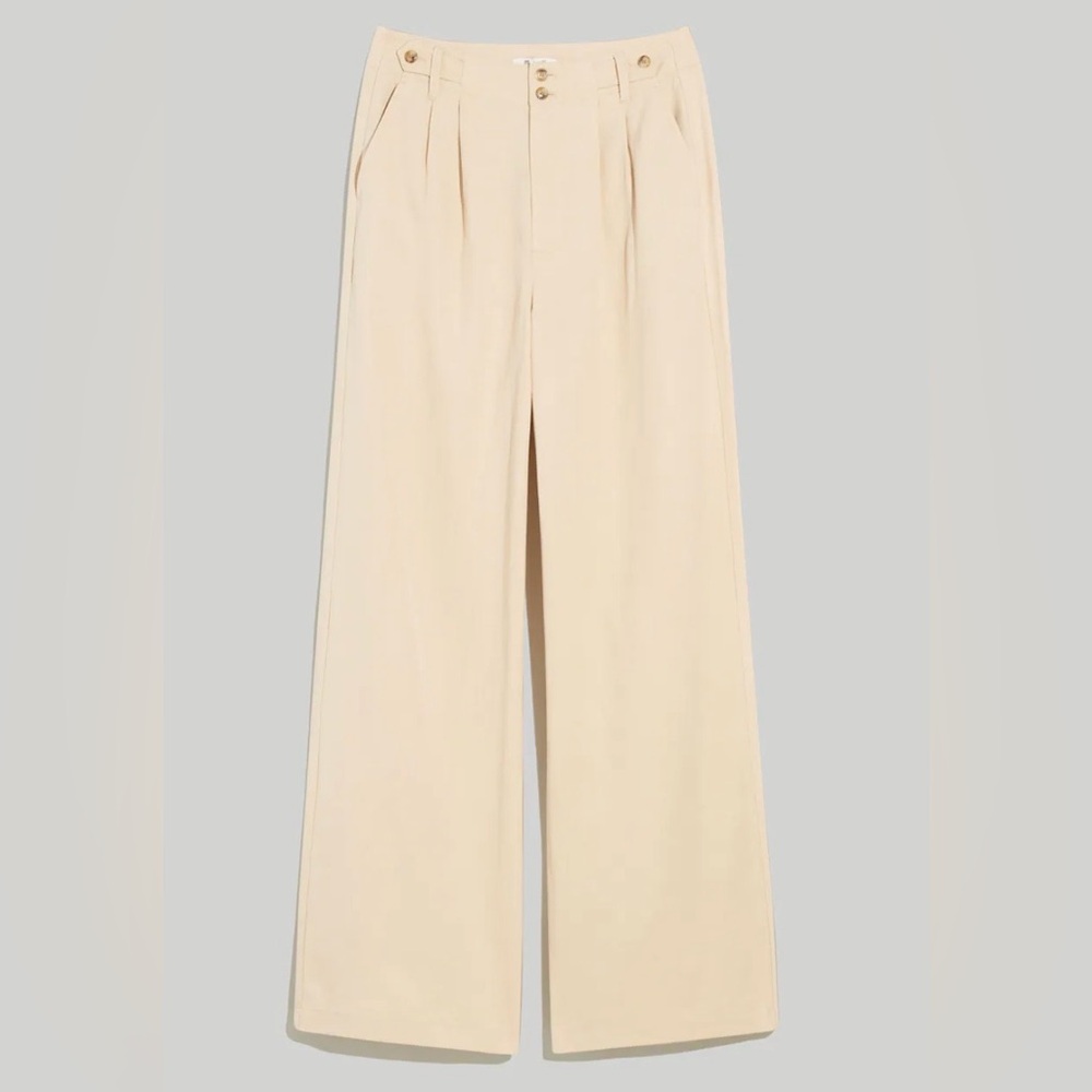 Madewell Wide Leg Lightweight Khaki Pants